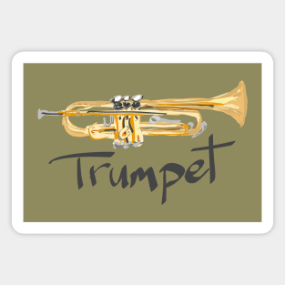 Sketchy Trumpet Magnet
